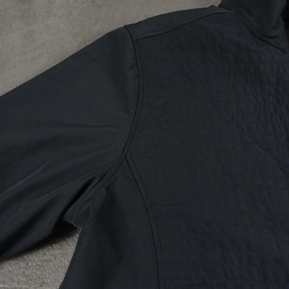 Maelreg Jacket Mens XXL‎ Gray Full Zip Preppy Logo Golf Pockets